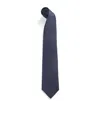 Isaia Silk Seven-fold Tie In Blue