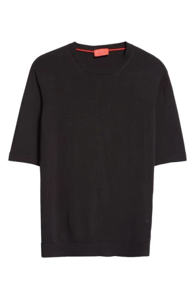 Isaia Silk Sweater In Black