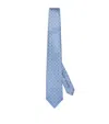 Isaia Silk Tie In Blue