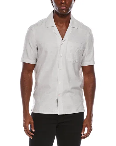 Isaia Silk-blend Sport Shirt In White