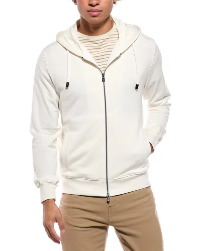 Isaia Silk-blend Sweatshirt In White