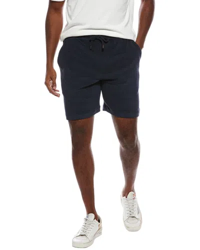 Isaia Silk-blend Track Short In Neutral