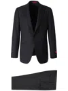 Isaia Single-breasted Suit In Black