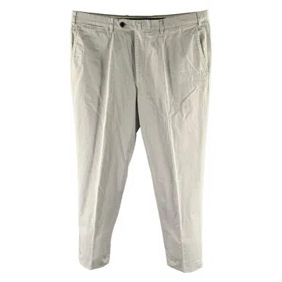 Pre-owned Isaia Size 36 Grey Straight Casual Pants In Gray