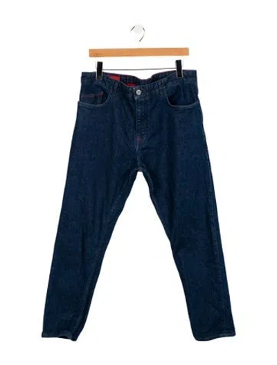 Pre-owned Isaia Skinny Jeans In Blue