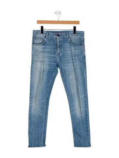Pre-owned Isaia Skinny Jeans In Blue