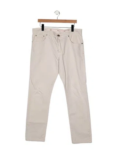 Pre-owned Isaia Slim Fit Jeans In Gray