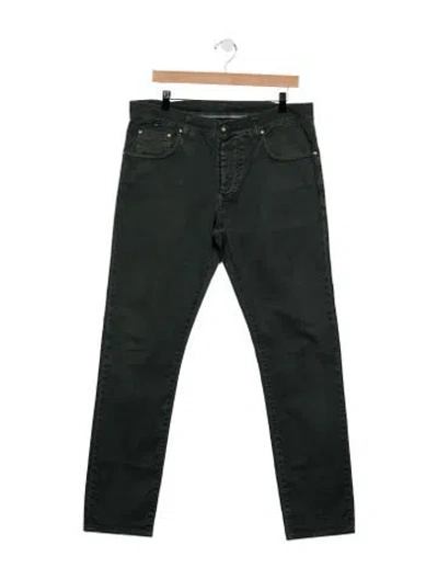 Pre-owned Isaia Slim Fit Jeans In Green
