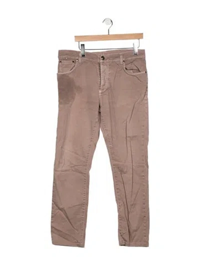Pre-owned Isaia Slim Fit Jeans In Neutral