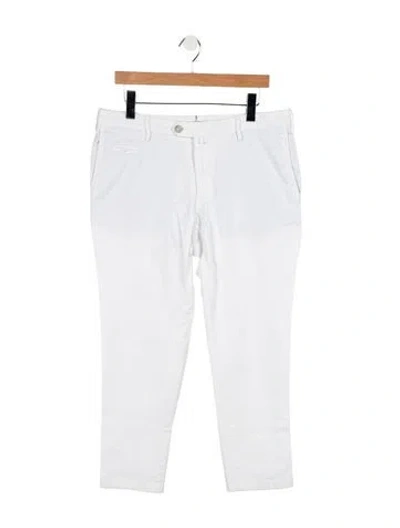 Pre-owned Isaia Slim Fit Jeans In White