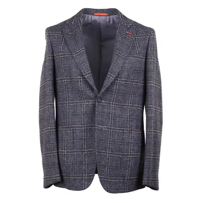 Pre-owned Isaia Slim-fit Soft Woven Wool And Baby Llama Sport Coat 40r (eu 50) In Gray