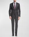 Isaia New Sanita Basic Wool Two-button Suit In Gray