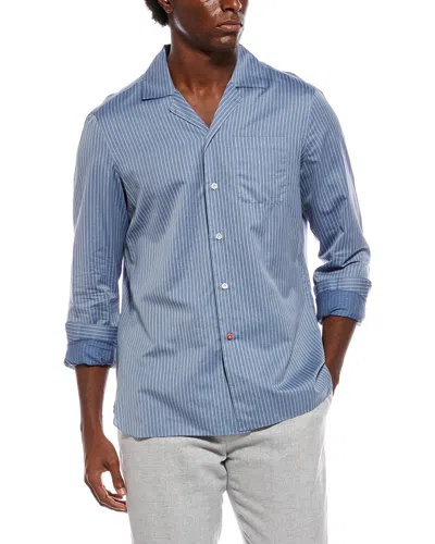 Isaia Sport Shirt In Blue