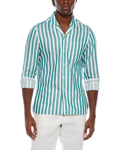Isaia Sport Shirt In Green