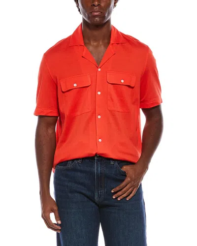 Isaia Sport Shirt In Orange