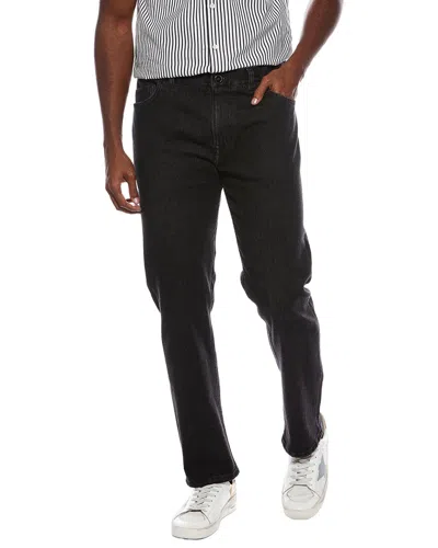 Isaia Straight Cashmere-blend Jean In Black