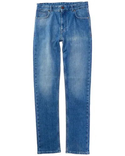 Isaia Straight Jean In Blue