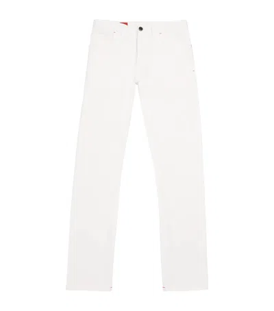 Isaia Straight-leg Jeans In White
