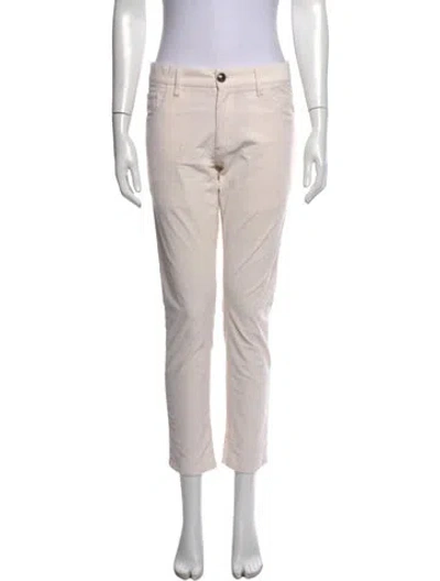 Pre-owned Isaia Straight Leg Pants In Neutrals