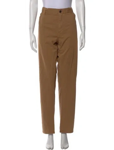 Pre-owned Isaia Straight Leg Pants W/ Tags In Brown