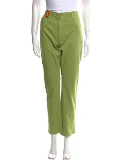 Pre-owned Isaia Straight Leg Pants W/ Tags In Green