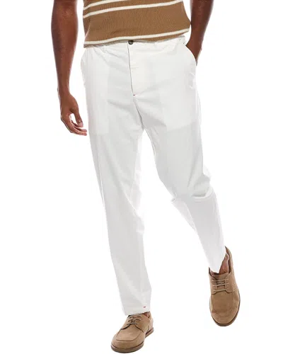 Isaia Straight Trouser In White