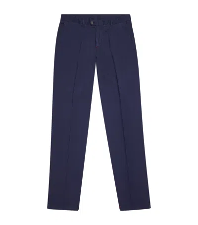 Isaia Straight Trousers In Black