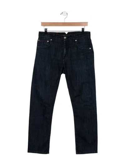 Pre-owned Isaia Straight-leg Jeans In Blue