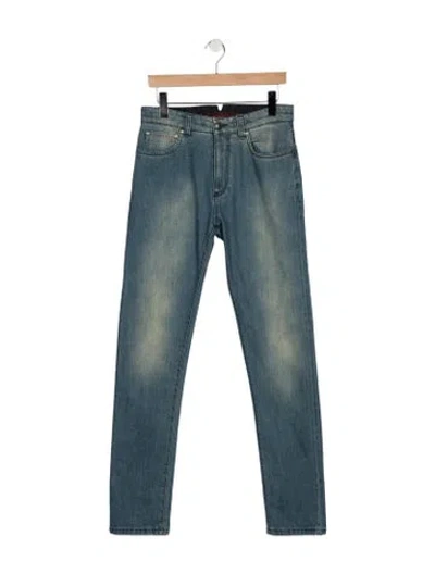 Pre-owned Isaia Straight-leg Jeans In Blue
