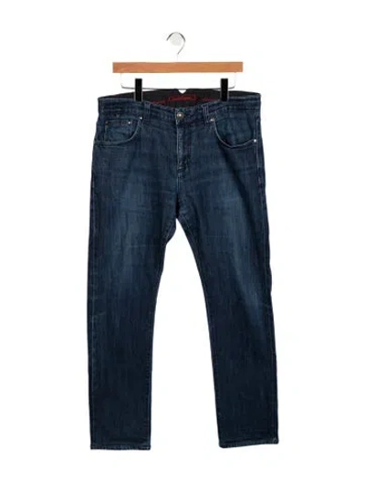 Pre-owned Isaia Straight-leg Jeans In Blue