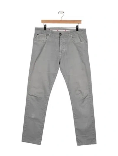 Pre-owned Isaia Straight-leg Jeans In Blue