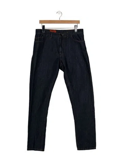 Pre-owned Isaia Straight-leg Jeans In Blue