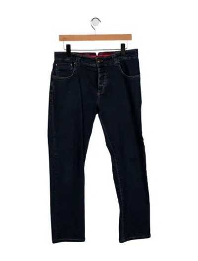 Pre-owned Isaia Straight-leg Jeans In Blue