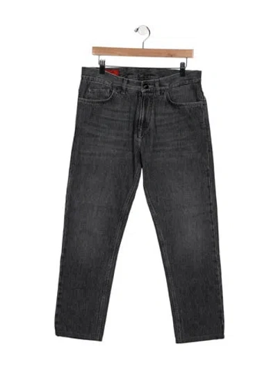 Pre-owned Isaia Straight-leg Jeans In Gray