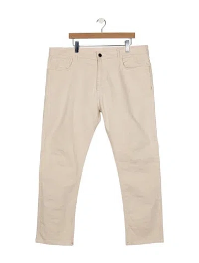 Pre-owned Isaia Straight-leg Jeans In Neutral