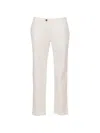 Isaia Belt-loop Tailored Trousers In White
