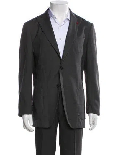 Pre-owned Isaia Striped Two-piece Suit In Gray
