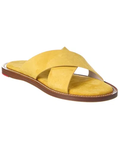 Isaia Suede Sandal In Yellow