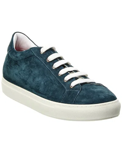 Isaia Suede Sneaker In White