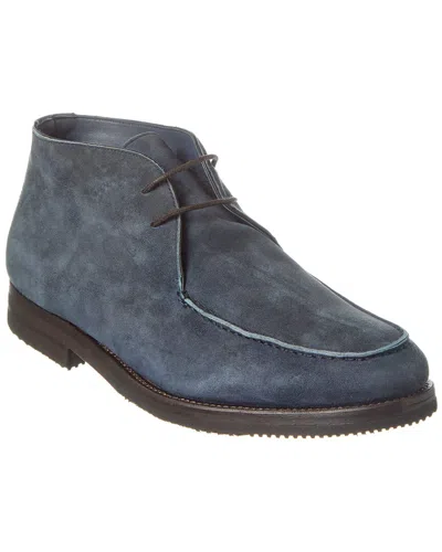 Isaia Suede Sneaker In Blue