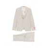 Isaia Button Single-breasted Suit In Neutral