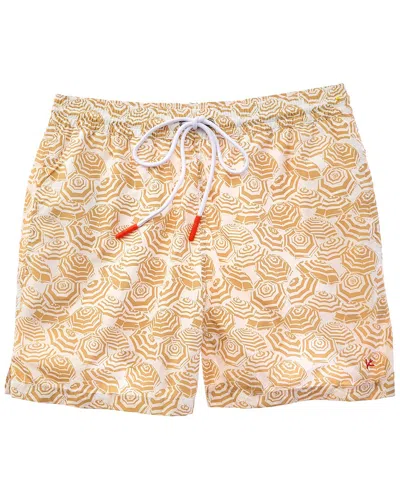 Isaia Swim Short In Yellow