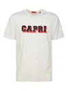 Isaia Capri Logo T-shirt In White