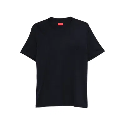 Isaia Short-sleesleeved T-shirt In Black