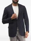 Isaia Tailored Blazer In Blue