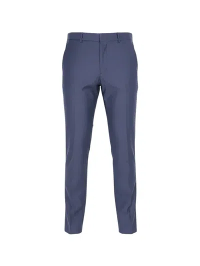 Isaia Tailored-cut Trousers In 蓝色