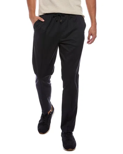 Isaia The Drawcord Wool-blend Pant In Animal Print