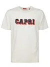 Isaia Capri Logo T-shirt In White