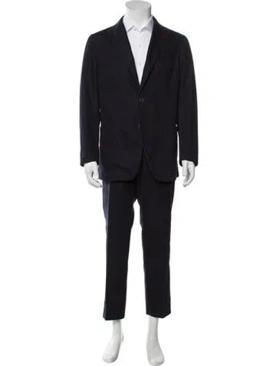Pre-owned Isaia Two-piece Suit In Blue