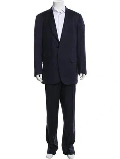 Pre-owned Isaia Two-piece Suit In Blue